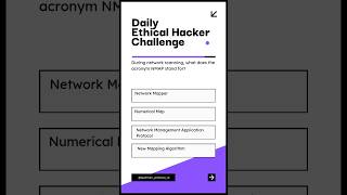 Daily Ethical Hacker Practice Question #coding #programming #cybersecurity #hacker