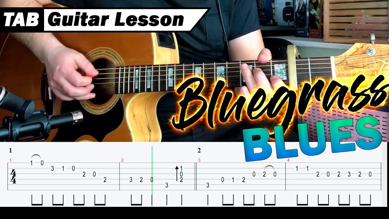 How to play Bluegrass Blues on Acoustic Guitar - YouTube