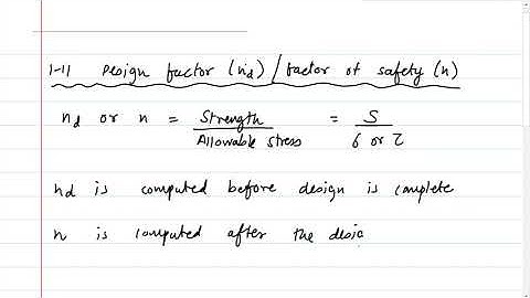 Design Lec3: Stress and Strength, Design Factor, Reliability, Dimension and Tolerances (Fall 2021)