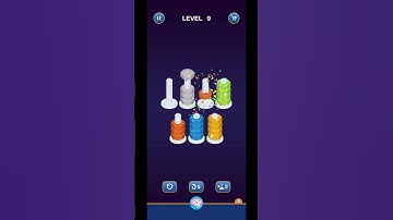 Lv 6 - 10 Nut Sort Puzzle - Color Sort (Guru Game) #nutssort #nutsort #boltnutcolor #boltsnutscolor