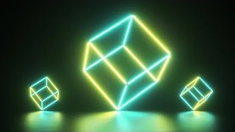 Abstract Glowing Neon Lines Stock Motion Graphics