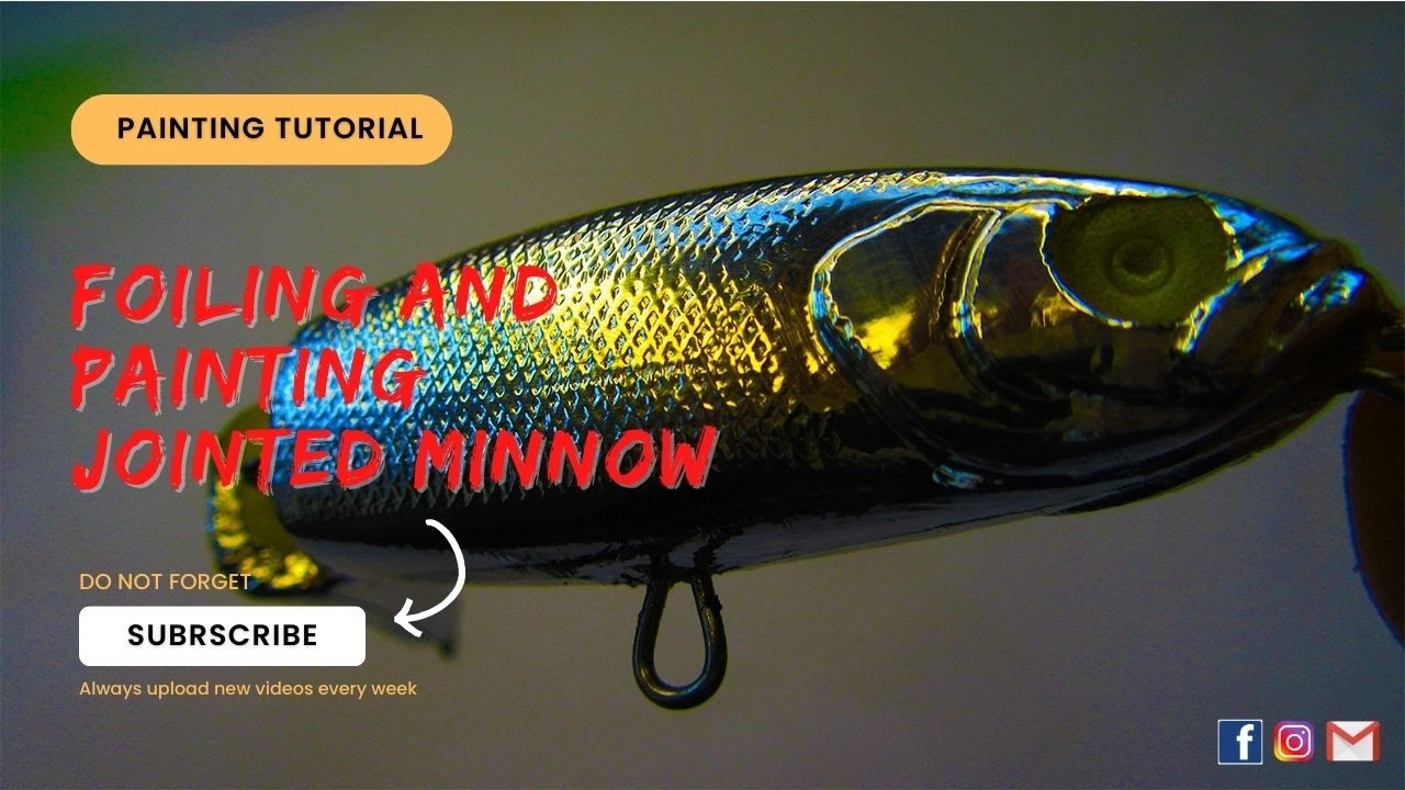 Lure Painting Tutorial Foiled Jointed Minnow YouTube