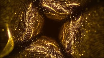 fractal gold light tunnel seamless loop