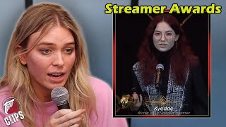 QTCinderella Responds to the Kyedae Hate | Streamer Awards