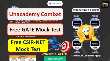 Free GATE-2021 Mock Test  | Free CSIR-NET  Test | Unacademy Combat | Win Prizes | Physics Hub