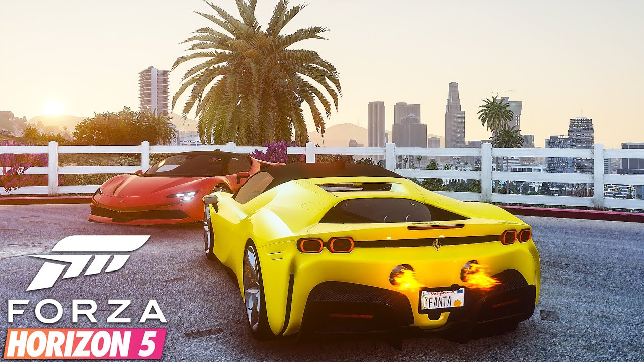Forza Horizon 5 Graphics 🔥 2020 Ferrari SF90 Stradale Gameplay! RTX 2080 Ti GTA 5 PC Mod YouTube