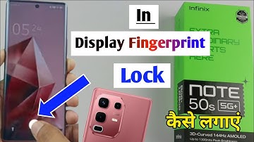 Infinix note 50s in display fingerprint setting / Infinix note 50s  fingerprint lock kaise lagaen
