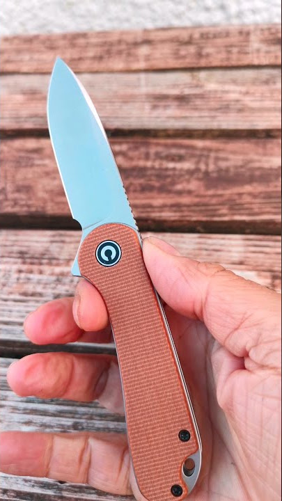 Civivi Elementum Flipper Knife – Brown Micarta Handle best pocket knife ever. #weknife #civivi