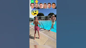 De Jong VS Neymar VS Haaland VS Lehmann VS Messi VS Ronaldo Fantastic Water Pool Moments 