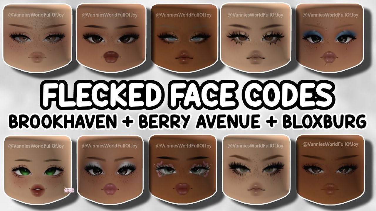 ↷ˊ ❀ Berry avenue face codes!