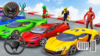 Unbelievable Car Stunt Compilation || Impossible Car Stunt Ramp Car Games