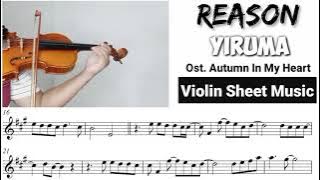 [Free Sheet] Reason - Yiruma [Ost. Autumn In My Heart]
