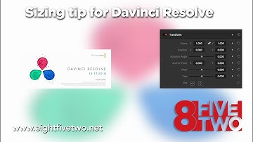 Sizing in Davinci Resolve