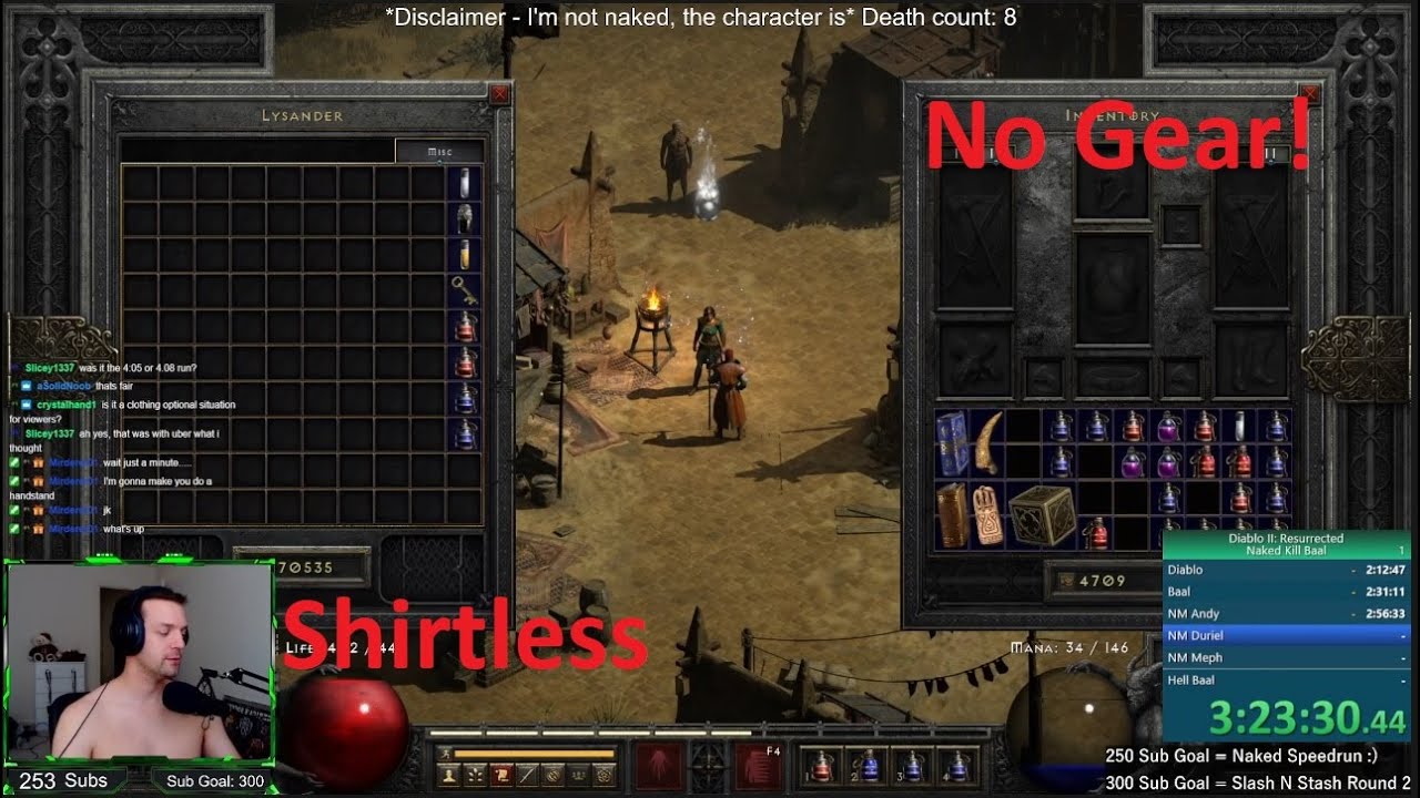 Naked Speedrun! Part 2 - YouTube