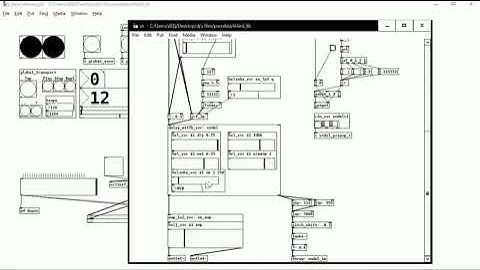 Pure Data drum synth jam with step sequencers and probability