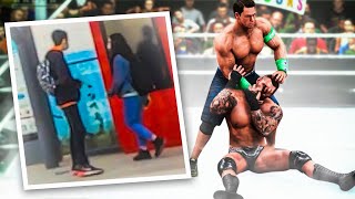 تحدي مصارعة و الخاسر يطلب رقم بنت WWE