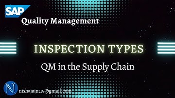 SAP QM | Inspection Types in SAP Quality Management