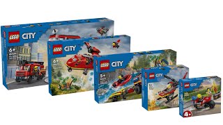 All LEGO City Fire Sets January 2024 Compilation/Collection Speed Build