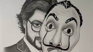 Money Heist Sketch The Professor Sketch Money Heist Paresh Art Gallery