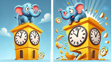 Hickory Dickory Dock With Elephant Family 🕰️🐘 THE BEST Song for Children | Song For Kids