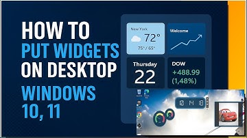 Widgets op het bureaublad van Windows 10 en 11 (2025) plaatsen | Personaliseer uw pc met live wid...