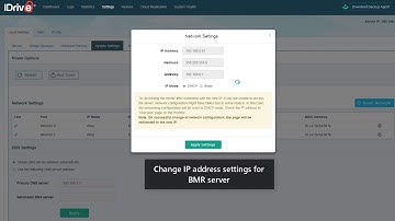 IDrive BMR: Setup - Self help video