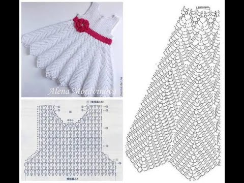 grafico de vestido infantil de croche