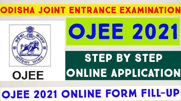 OJEE 2021 ONLINE APPLICATION | OJEE 2021 STEP BY STEP FORM FILLUP in Hindi |