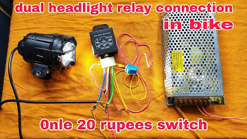 DUAL HEAD LAMP RELAY CONNECTION🤩RELAY CONNECTION | RELAY WAIRING | HEADLIGHT RELAY CONNECT