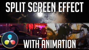 How to Create a Split Screen Effect with Animation in DaVinci Resolve 16