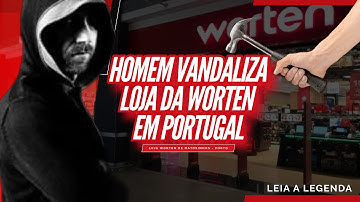 🚨HOMEM VANDALIZA LOJA WORTEN EM PORTUGAL 😱🔥
