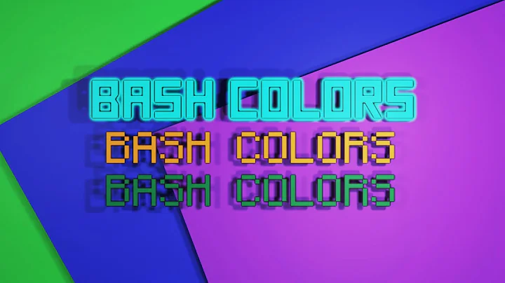 Colors in Your Shell Scripts