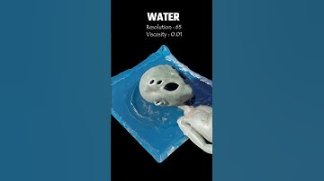 Fluid Simulation in Blender | Viscosity Test #blender3d #blenderanimation #3danimation #blender