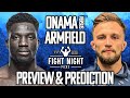 UFC Fight Night: David Onama vs. Garrett Armfield Preview &amp; Prediction