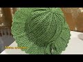 Crochet sun hat #របៀបចាក់មួកក្បាលស្រួច