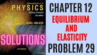Halliday resnick chapter 12 problem 29 solution | Fundamentals of physics 10e solutions