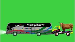 Green Screen ~ Animasi Mobil Bus   #greenscreen #greenscreenvideo