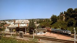 En train: De Villefranche de Rouergue à Tessonnières.