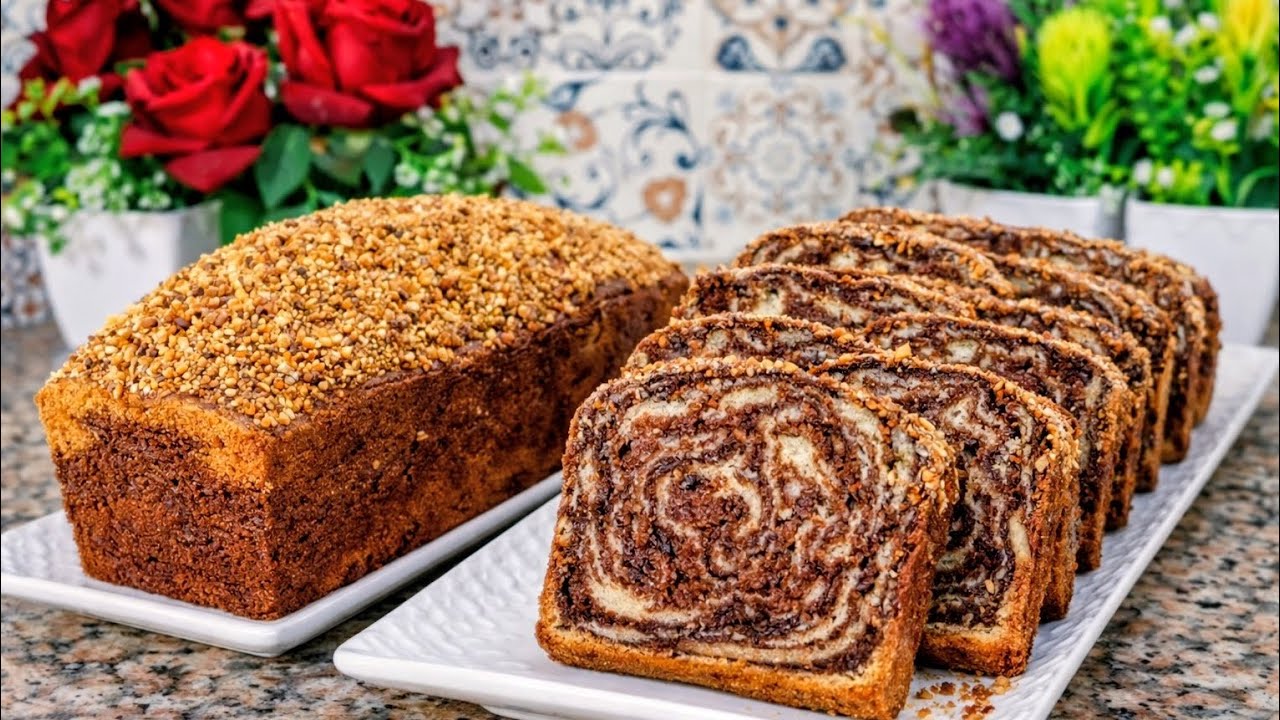 كيك رخامي سهل واقتصادي بمقادير بسيطة🍰