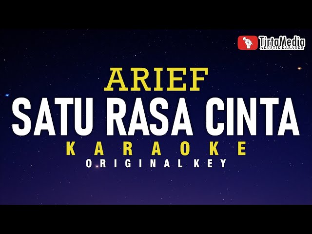 satu rasa cinta - arief (karaoke) class=