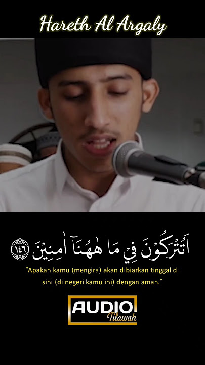 SURAT ASY SYU'ARA AYAT 146-150 || HARETH AL ARGALY #shorts #murottal #murottalquran
