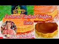 Caramel custard chiffon cake by ulys kitchen tv