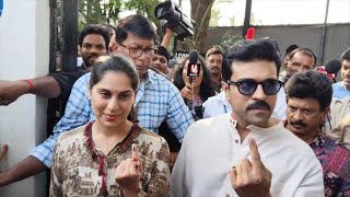 Global Star Ram Charan and Upasana Casts Their Vote | Lok Sabha Elections 2024 | TFPC