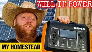 Running my homestead on an OUPES 1200w power station