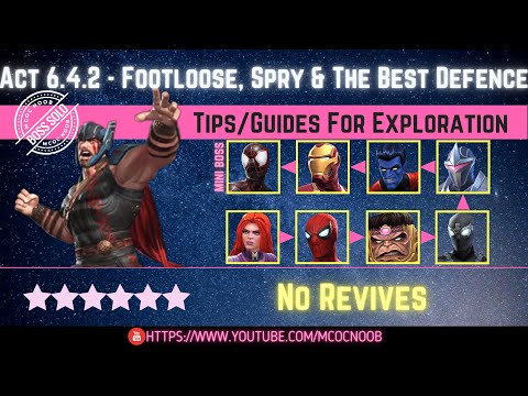 MCOC: Act 6.4.2 – Footloose, Spry & The Best Defence – Tips/Guides – No Revives – Story quest