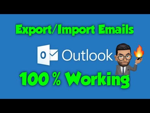 How to Export and import Emails with the help of outlook