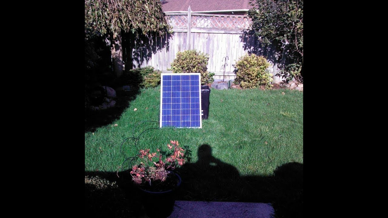 off grid house Testing Solar LED