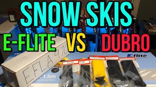 E-Flite EFLA 970 Taildragger vs Dubro Snow Skis #new #rc #rcplane #flying #snow #ski #unboxing