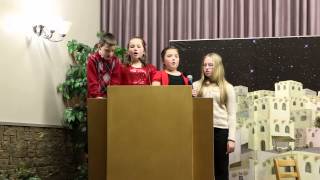 Cousins performing together - SDA Christmas Program 2014