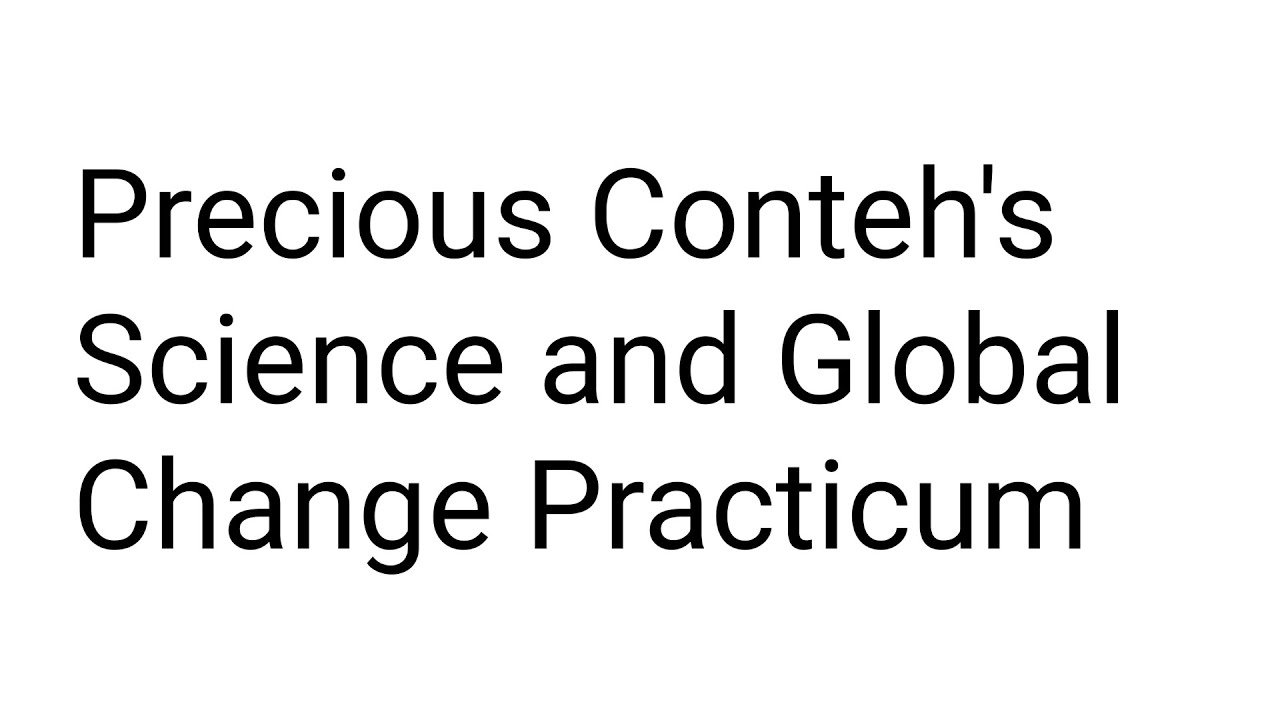 Precious Conteh's College Park Scholars Practicum Project - YouTube